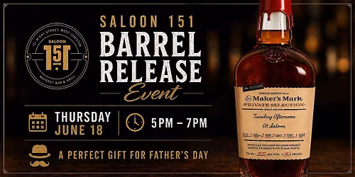 Saloon 151 Barrel Release Happy Hour