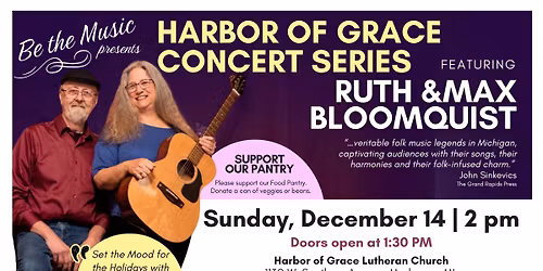 Ruth and Max at Harbor of Grace Church for Be The Music