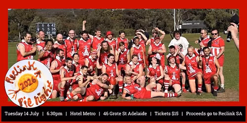 Adelaide Community Cup Pie Night Fundraiser