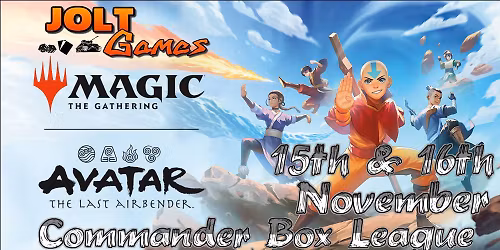 Jolt Games - Magic the Gathering - Avatar: The Last Airbender Sealed Commander Box League