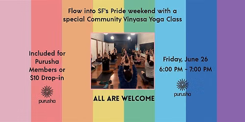 $10 PRIDE Community Yoga Class