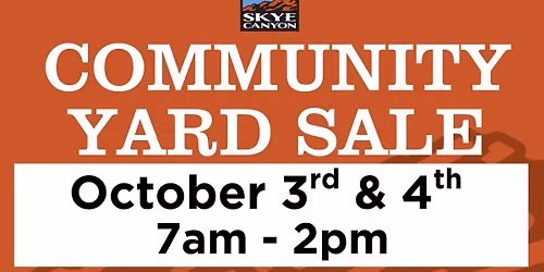 Skye Canyon Fall Yard Sale
