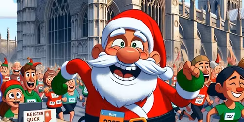 Wistow family Santa run 2025