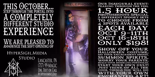 Tearing Through the Veil - Halloween Photoshoot Pop-up!