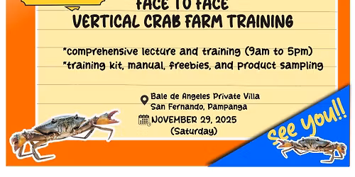 Face to face training on Vertical Crab Farm (VCF)