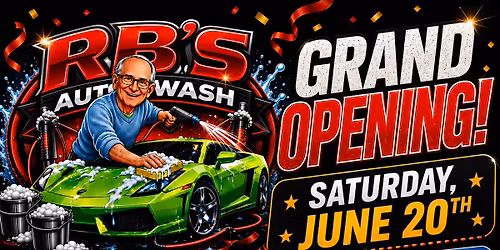 RB\u2019s Auto Wash Grand Re-Opening