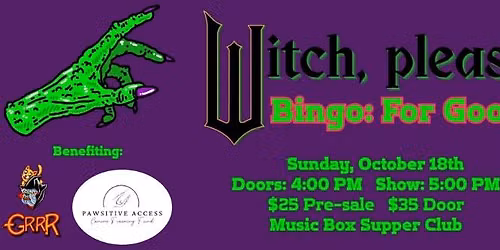 Witch, Please! Bingo: For Good!