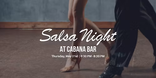 Thursday Salsa Night at Cabana Bar