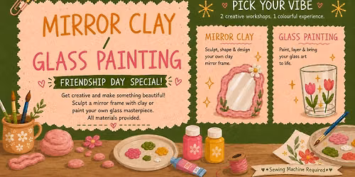 Pick and Paint: Mirror Clay\/ Wine Glass