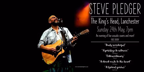 Steve Pledger: LIVE - The King's Head, Lanchester