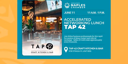 Accelerated Networking Lunch at Tap 42
