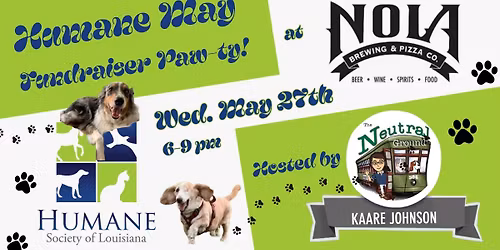 Humane May Fundraiser Paw-ty