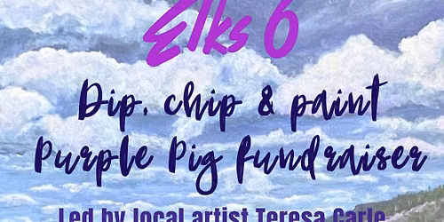 Yabba dabba dip & chips paint night fundraiser