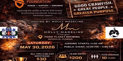 1st Annual Bombin\u2019 & Boilin\u2019 Crawfish Cook Off
