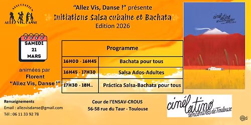 Initiations danse : salsa cubaine & bachata