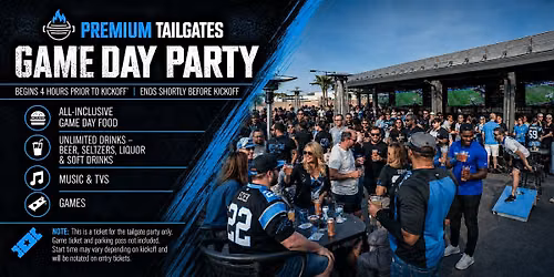Premium Tailgate Party: Carolina Panthers vs. Cincinnati Bengals
