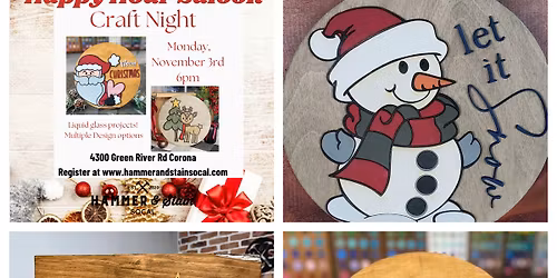 Christmas Craft & Sip- Liquid Glass