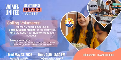 Women United Sisters Sharing Soup \u2013 Volunteer Opportunity