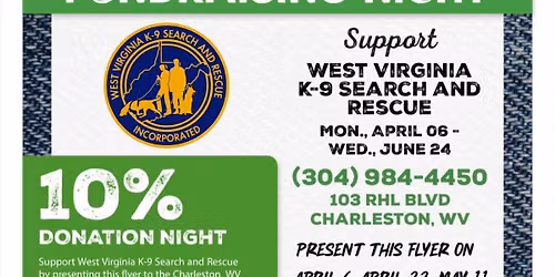 Dine to Donate for WVK9SAR