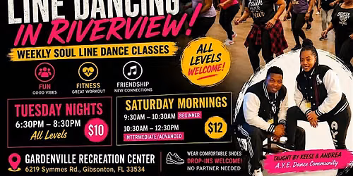 Soul Line Dance Classes in Riverview | A.Y.E. Dance Community