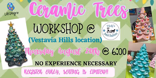Ceramic Trees Workshop- VESTAVIA HILLS Vicki\u2019s Amish Traditions 