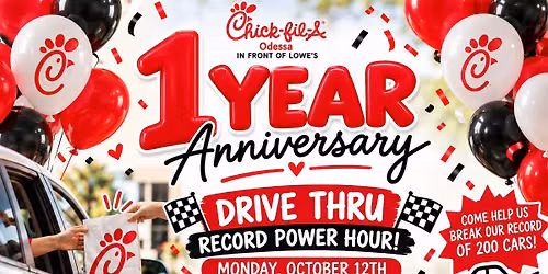 1 year anniversary - Drive Thru Power hour & Adopt A Cow ! 