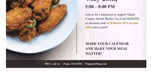 Miami County Animal Shelter-Dine to Donate