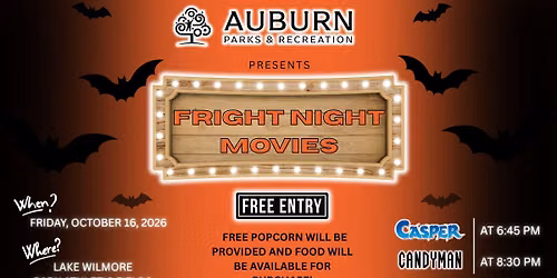 Fright Night Movie Event at Lake Wilmore Park
