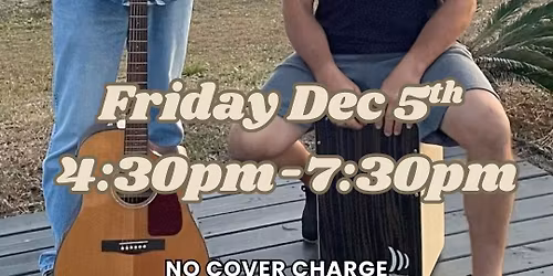 LIVE MUSIC FEATURING M.C. SHINE FRIDAY DEC 5TH