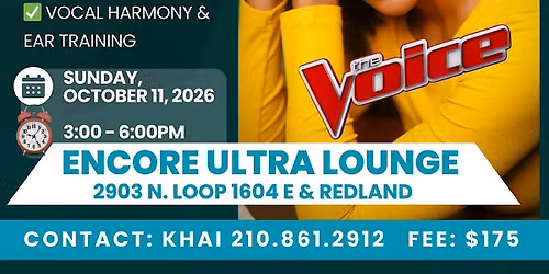 VOCAL WORKSHOP WITH DEJA HALL