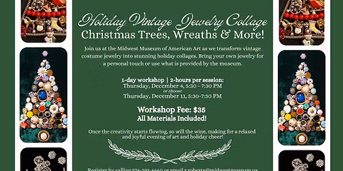 Holiday Workshop - Make Your Own Vintage Jewelry Collage