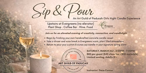 Sip & Pour Girls Night Candle Experience