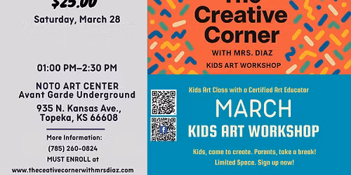 March Kids Art Workshop (March 28)