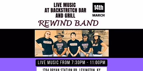 Rewind Band returns to BACKSTRETCH!