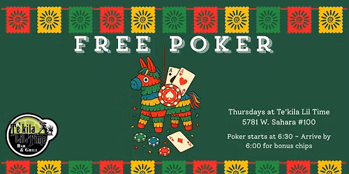 Free Poker at Te'kila Lil Time Sahara