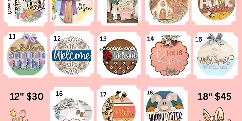 Spring & Easter Door Hanger Workshop