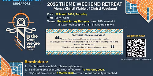 CFC SG Theme Weekend 2026