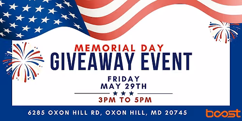Memorial Day Sale Event at Boost Mobile