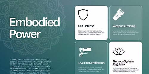 Embodied Power Self Defense Training-Portland