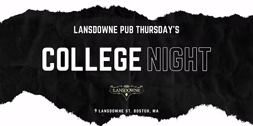 College Night: Sox vs Yankees After Party @ Lansdowne Pub