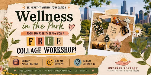 Free Collage Workshop at Wellness in the Park