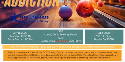 Strike Out Addiction - Bowling Event