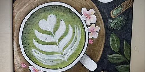 I Miss You Very Matcha Canvas Paint and Sip