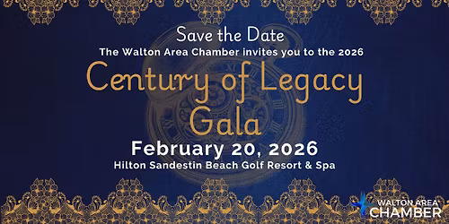 2026 Walton Area Chamber Annual Awards Gala - Century of Legacy