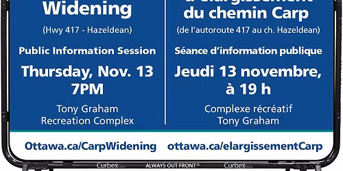 Carp Road Widening Public Information Session