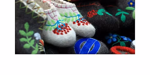 Needle Felt Mule Slippers