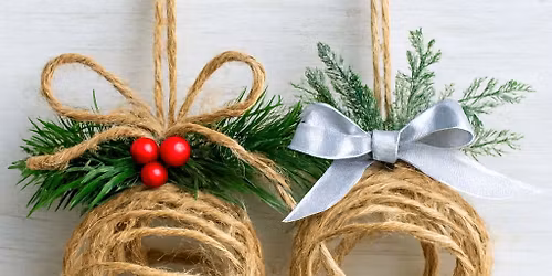 \u2728 Make It Monday at WISP on White - Take & Create: Hemp Halo Ornament Workshop