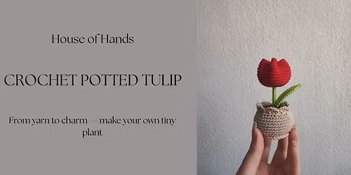 Crochet Potted Tulip