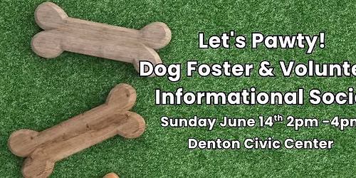 Let's Pawty! Dog Foster & Volunteer Informational Social