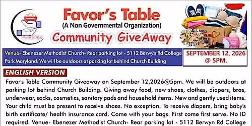 Favor\u2019s Table Community Giveaway